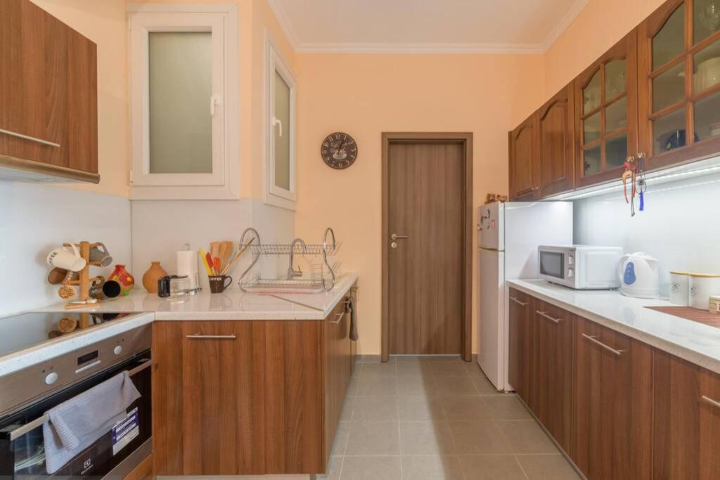 Bright Newly Renovated Apt Near Beach & Center+Ac Anemomylos المظهر الخارجي الصورة