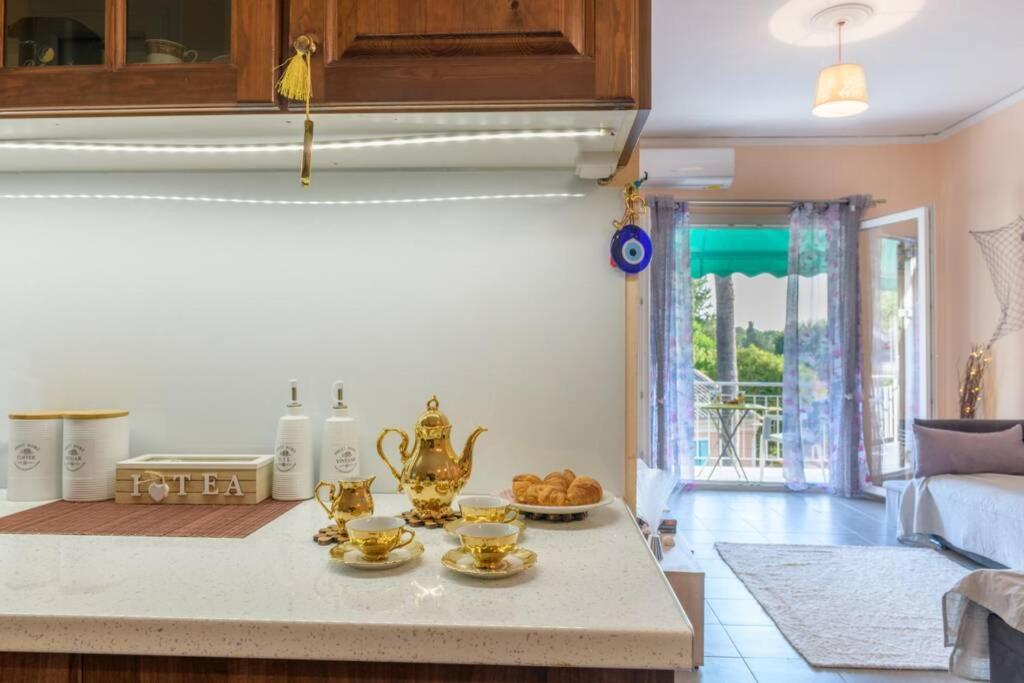 Bright Newly Renovated Apt Near Beach & Center+Ac Anemomylos المظهر الخارجي الصورة